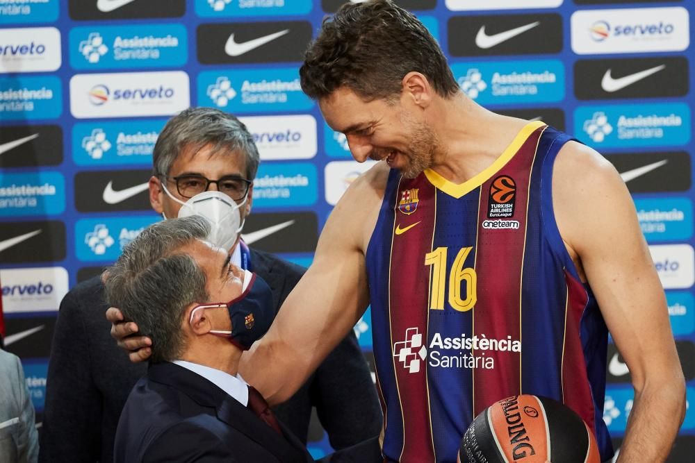 El Barça presenta Pau Gasol