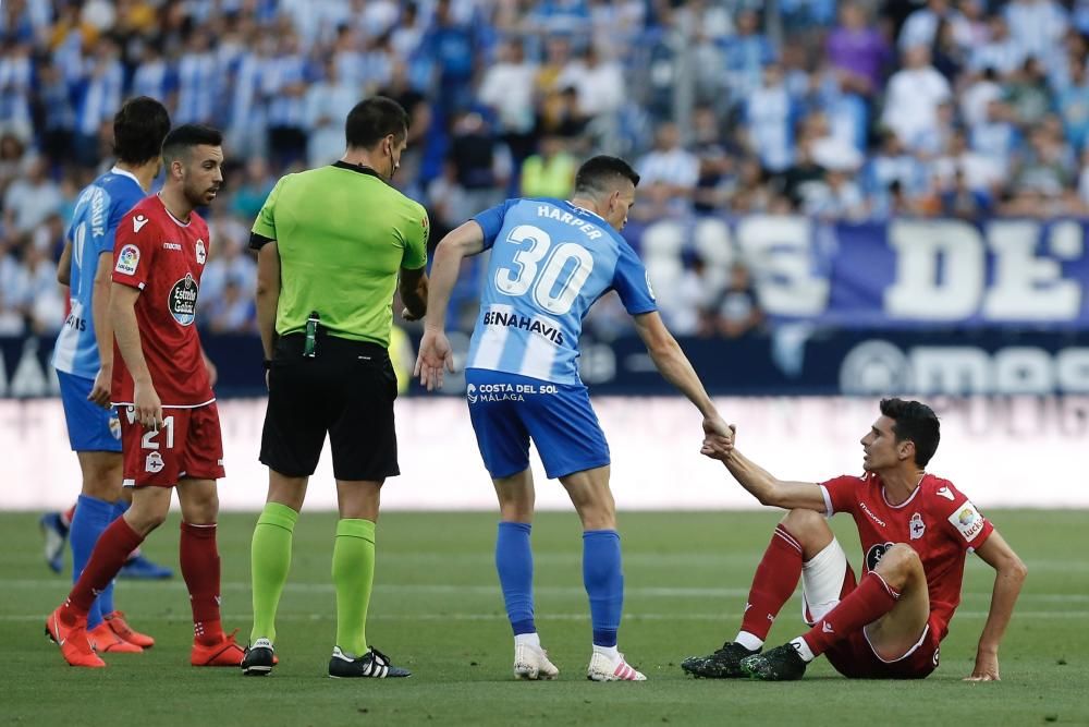 El Dépor gana en Málaga y sueña con Primera