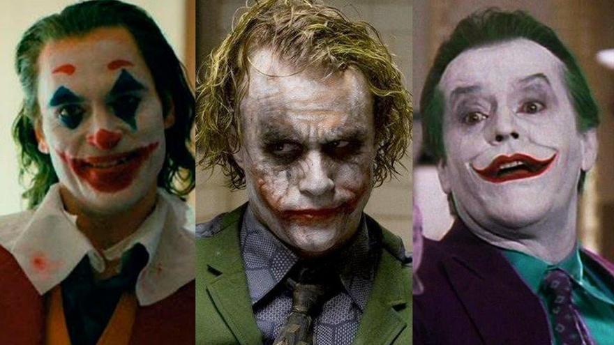 Joaquin Phoenix, Heath Ledger y Jack Nicholson.