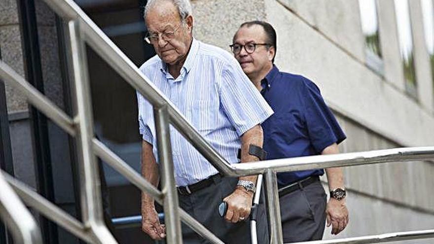 El empresario Ignacio González, en primer término, durante el juicio.