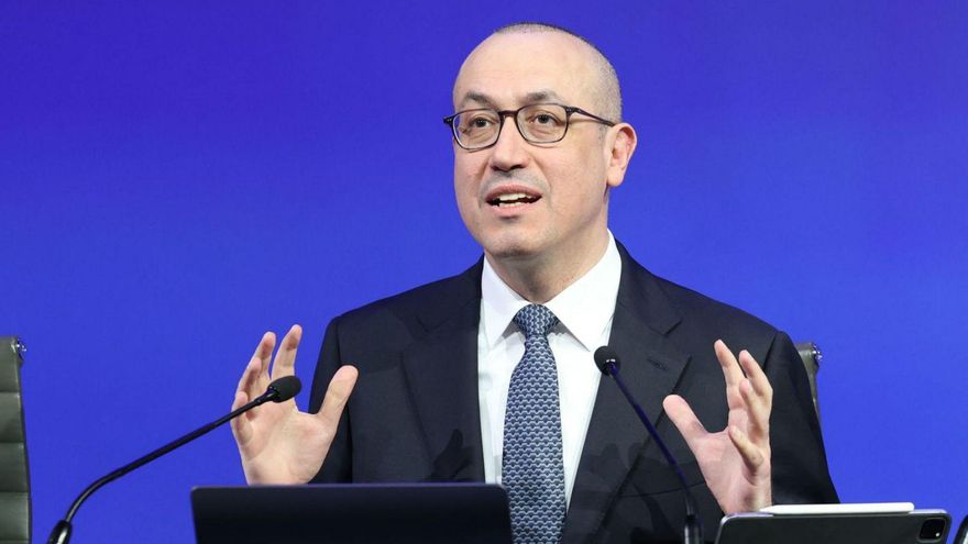 El conseller delegat del BBVA Onur Genç, ahir. | EPC