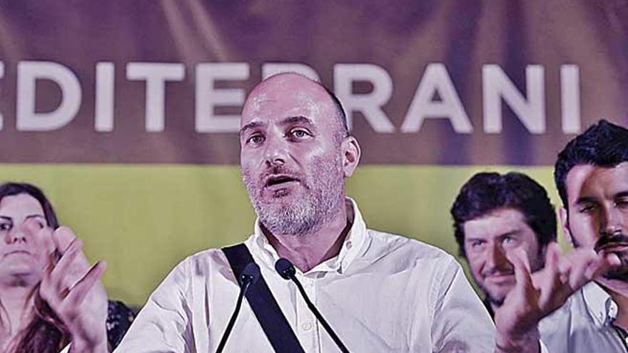El candidato nacionalista Antoni Verger, en la noche electoral de 2016.