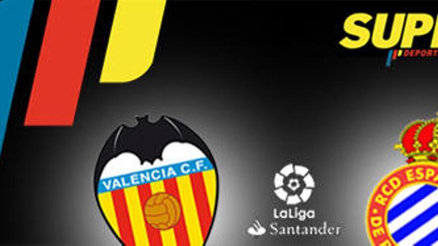 Horario y dónde ver el Valencia CF - RCD Espanyol