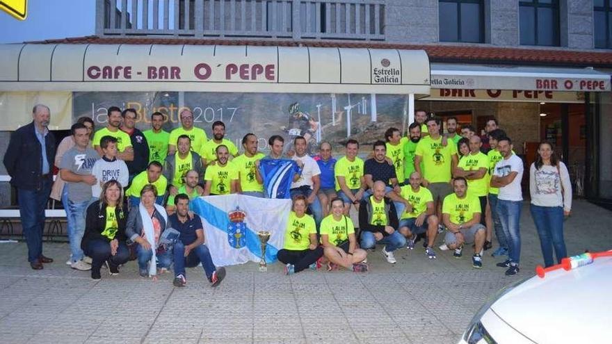 Recibimiento en Lalín al campeón de Europa Javi Busto