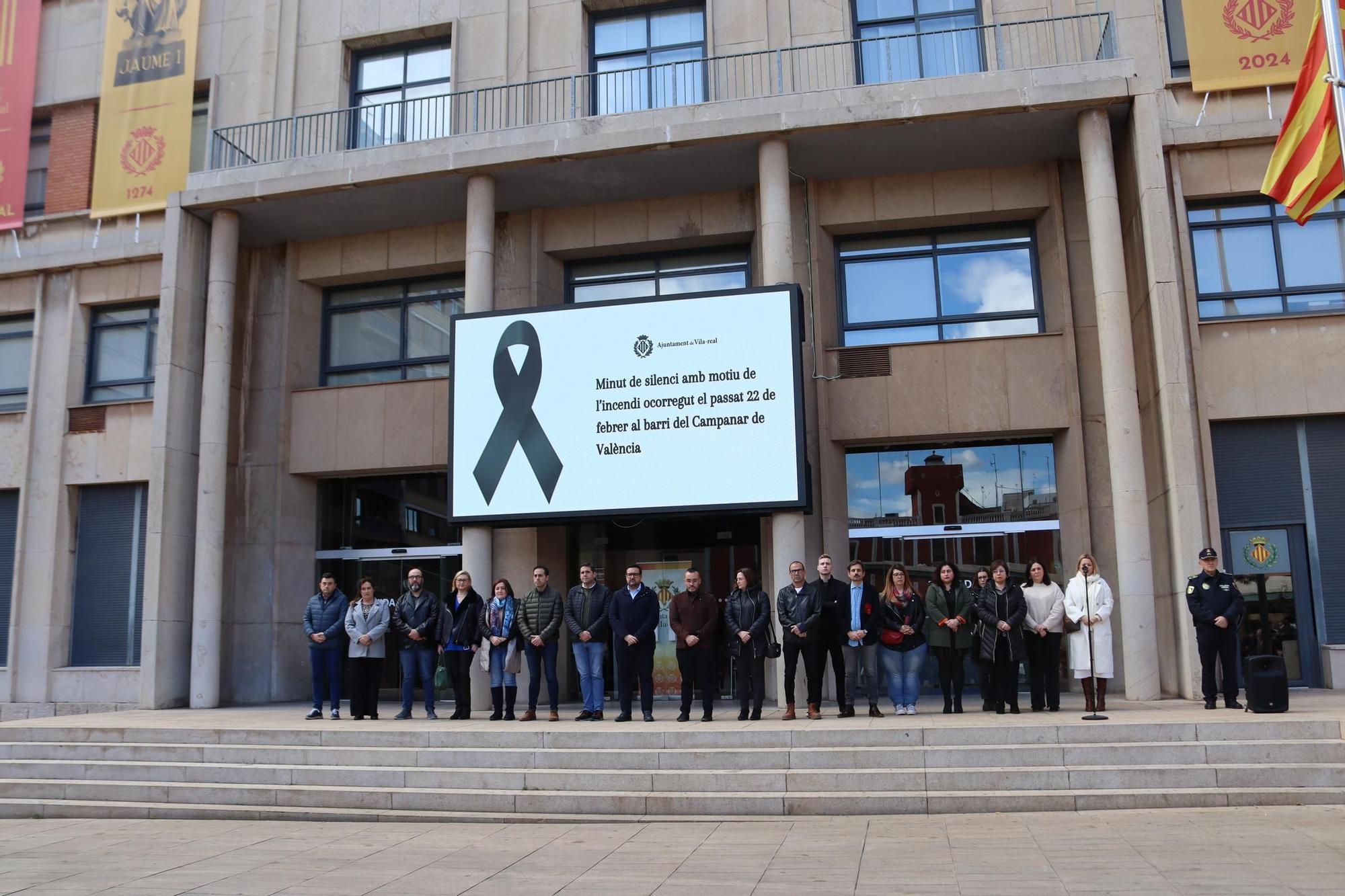 Minuto de silencio en Vila-real.