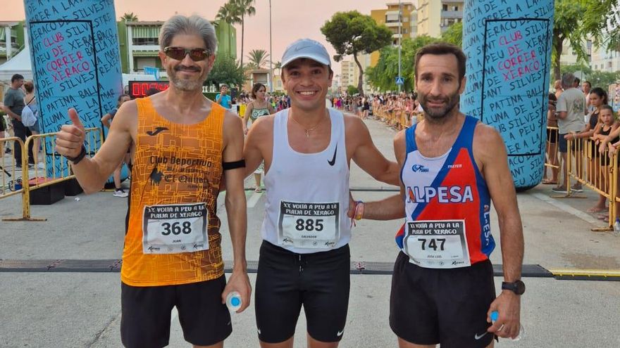 Salva Fluixà y Davinia Albinyana triunfan en el Correpatina-XX Volta a Peu Platja Xeraco