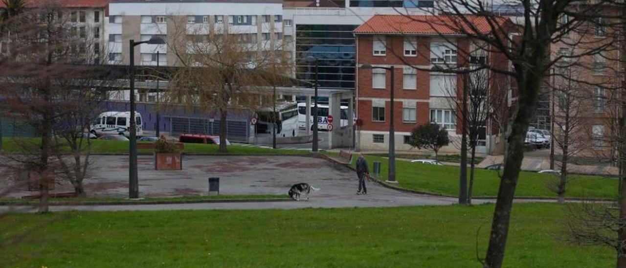 Área verde de La Vallina, en Luanco.