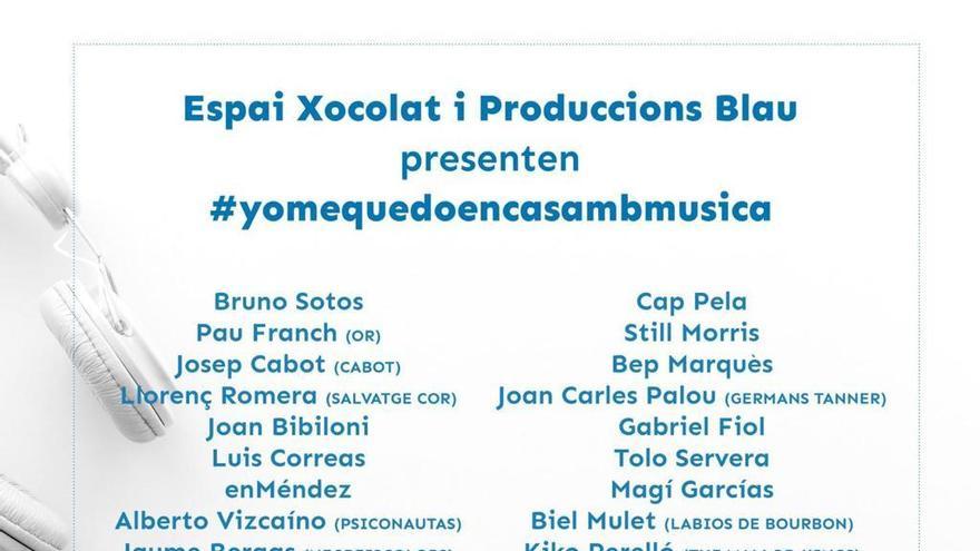 Cartel del festival #yomequedoencasaambmusica.