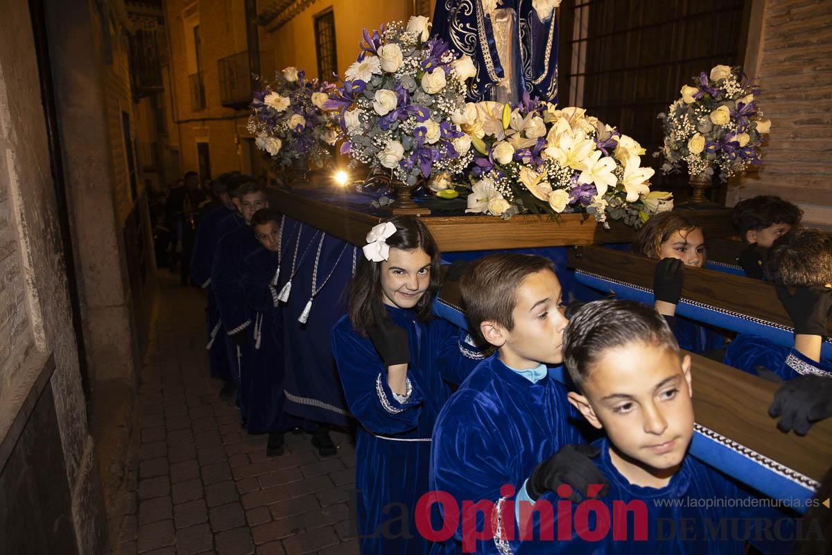 Los niños toman las calles de Caravaca en la procesión de Lunes Santo