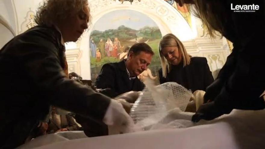 Recuperación del Cristo Yacente en la parroquia San Jorge de Paiporta.