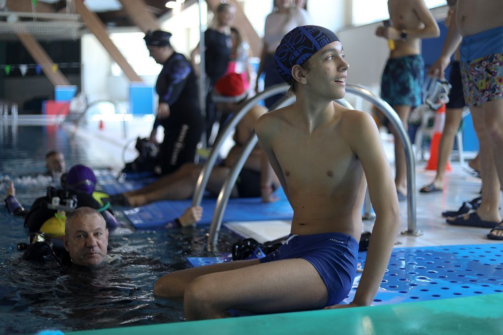 Sesión de buceso para jóvenes con autismo en Cartagena