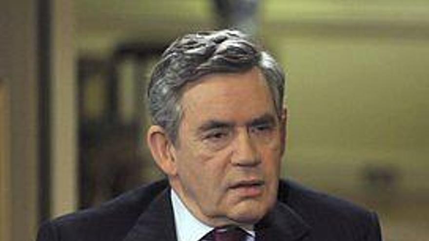 El primer ministro británico Gordon Brown.