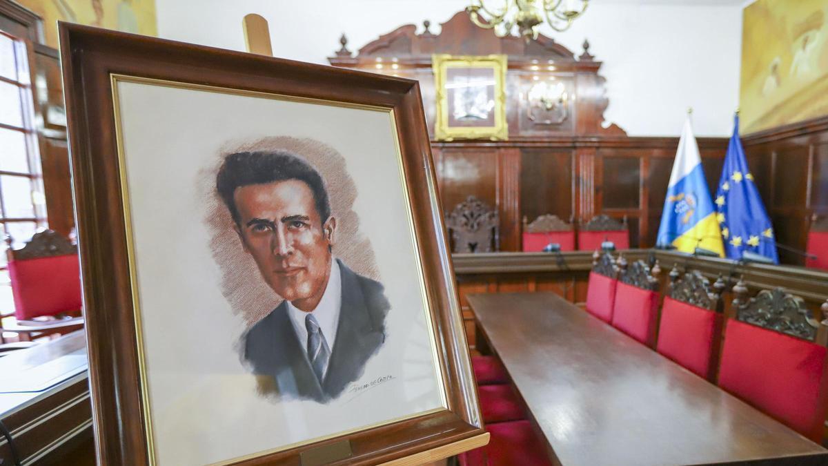Retrato de Francisco Rodríguez Betancort.