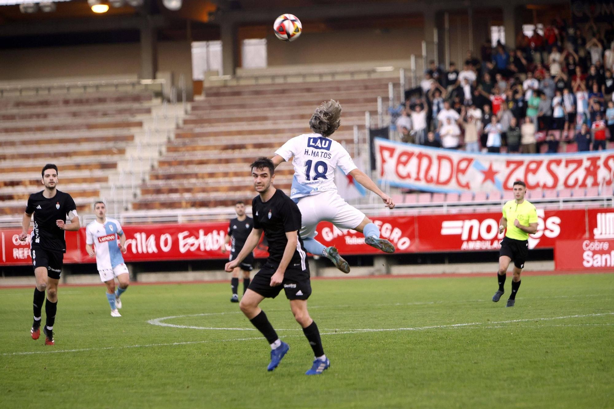 SD Compostela - Covadonga: las imágenes del partido