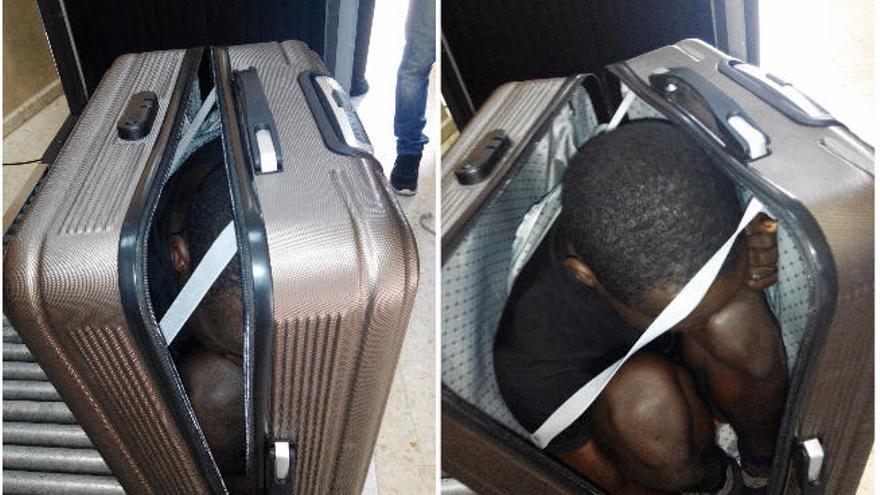 Una marroquí trata de pasar a España a un inmigrante dentro de una maleta