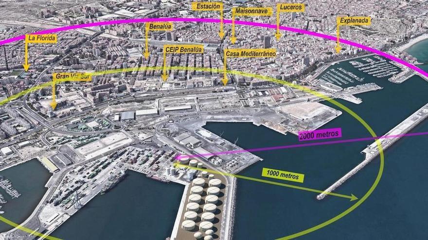 Urbanismo sostiene que la segunda fase de los macrodepósitos en el puerto de Alicante precisaría de  declaración de impacto ambiental