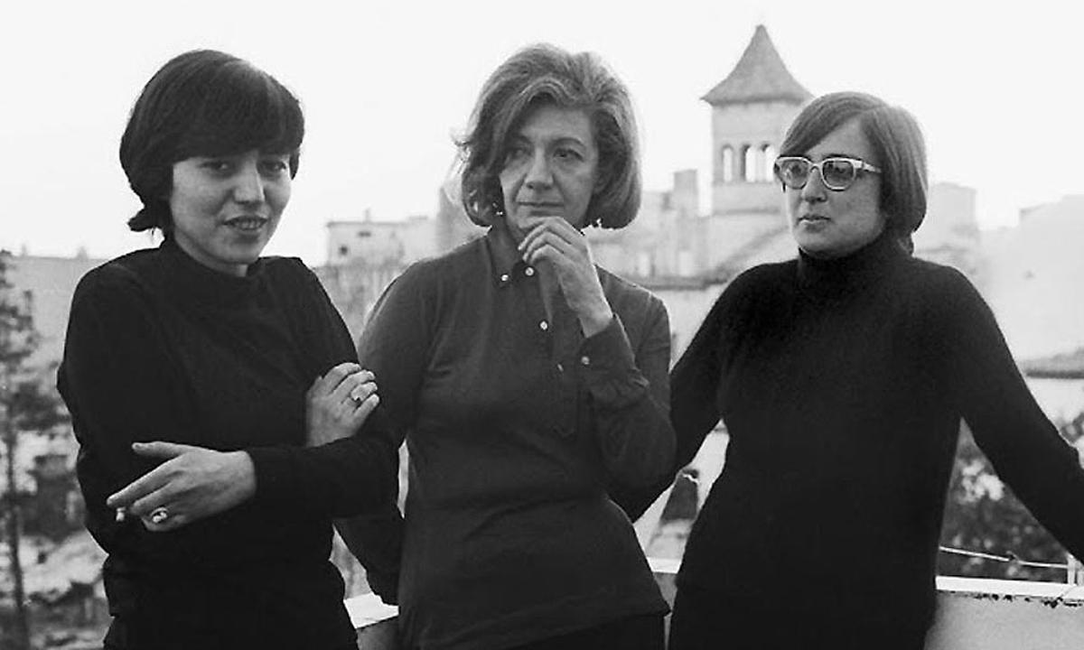 Ana María Moix, Ana María Matute y Esther Tusquets, en 1970.