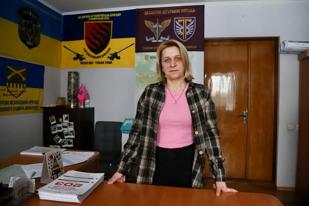 Oksana Sabelnyk, alcaldesa de la aldea ucraniana de Oksil.