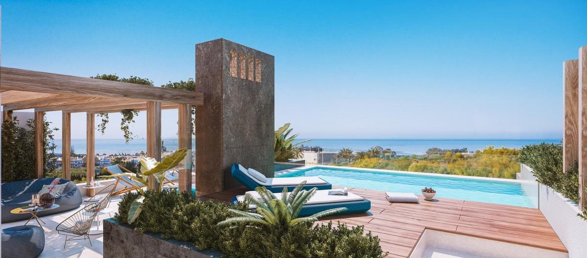 Casa con piscina y terraza en la Costa del Sol