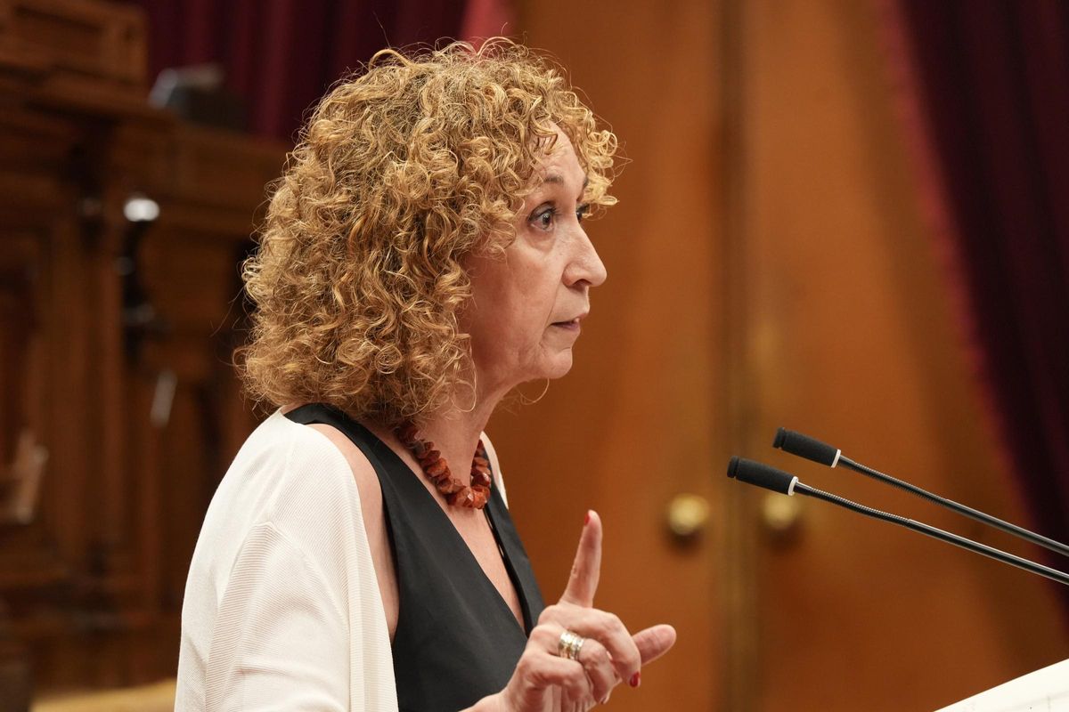 La diputada y portavoz de ERC, Ester Capella, en el Parlament.
