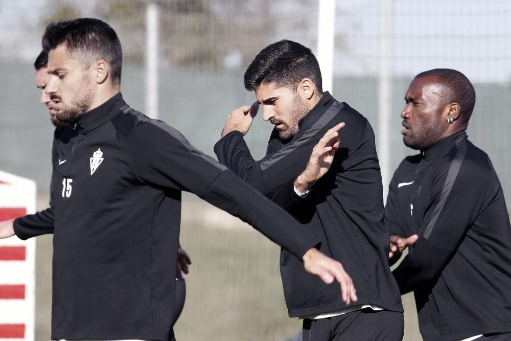 Entrenamiento del Sporting de Gijón