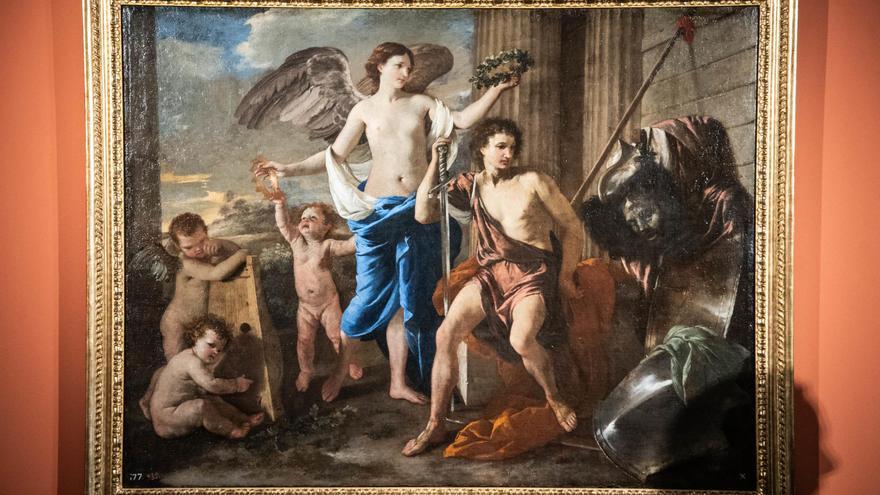 ‘El triunfo de David’, de Poussin, ya puede contemplarse en el Museo Romano de Mérida