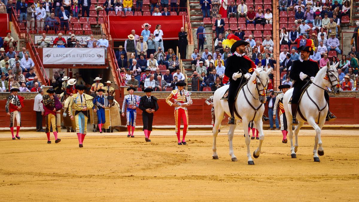 Paseíllo en una corrida de toros celebrada el año pasado en la plaza de Los Califas de Córdoba.