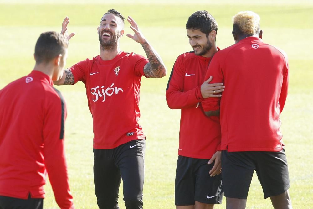 Entrenamiento del Sporting