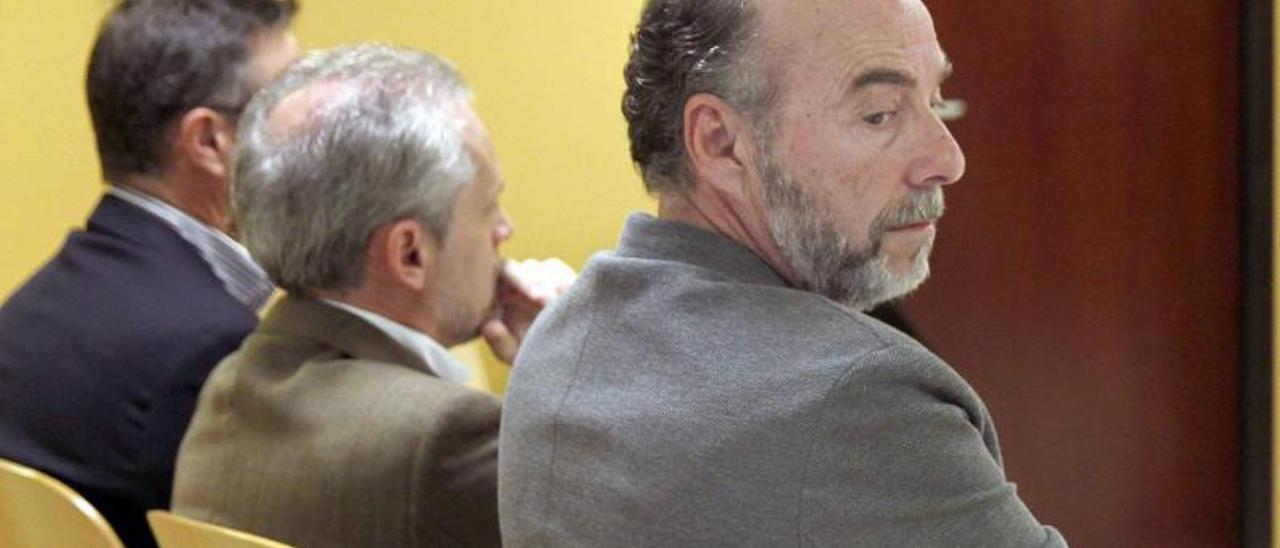El exalcalde Miguel Zerolo durante durante la vista judicial  tras ser sentenciado .
