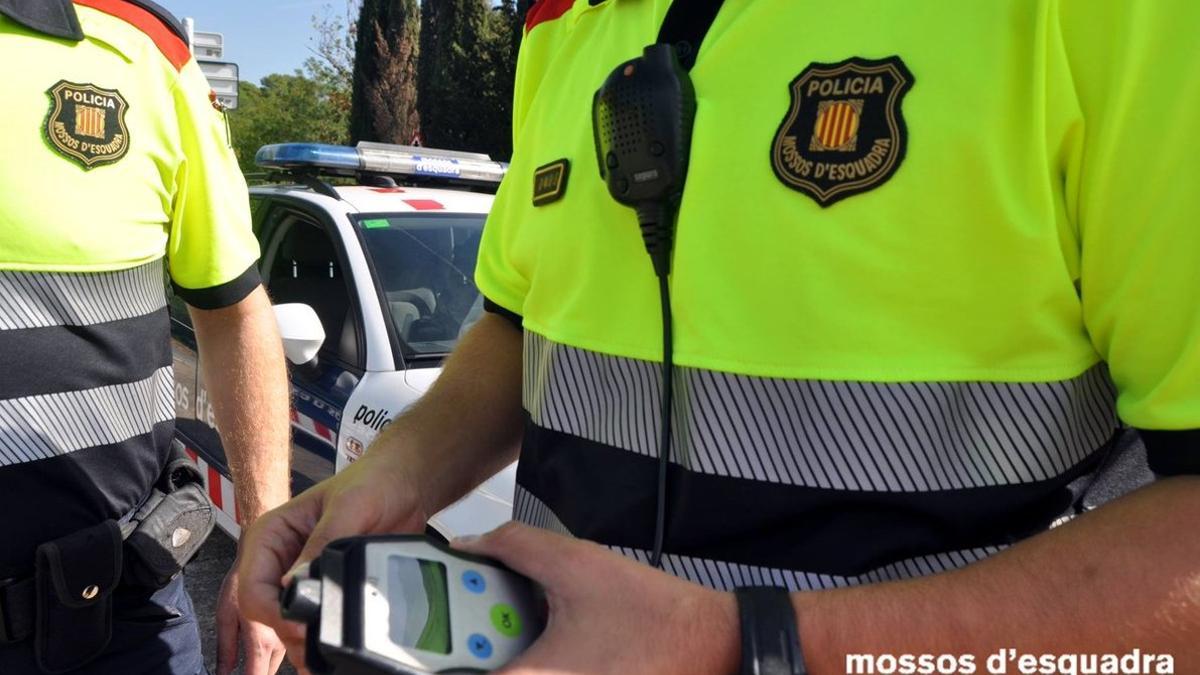 Control de alcoholemia de los Mossos d'Esquadra