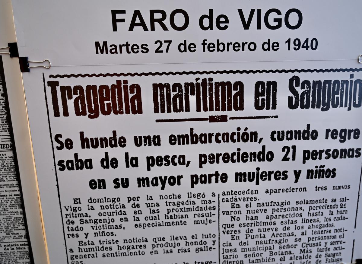 FARO fue uno de los periódicos que se hizo eco del naufragio, por lo demás poco divulgado en la prensa de a época