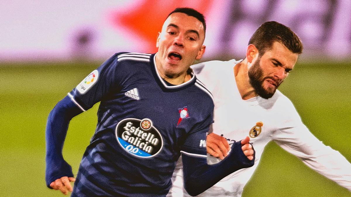 Iago Aspas se queja de la falta de Nacho que le mandó a la enfermería. |  // LOF