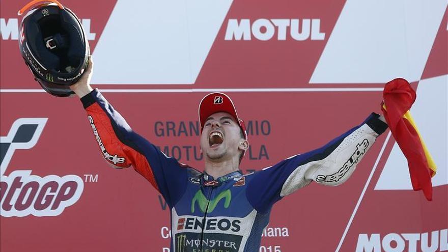 Lorenzo, tricampeón de MotoGP