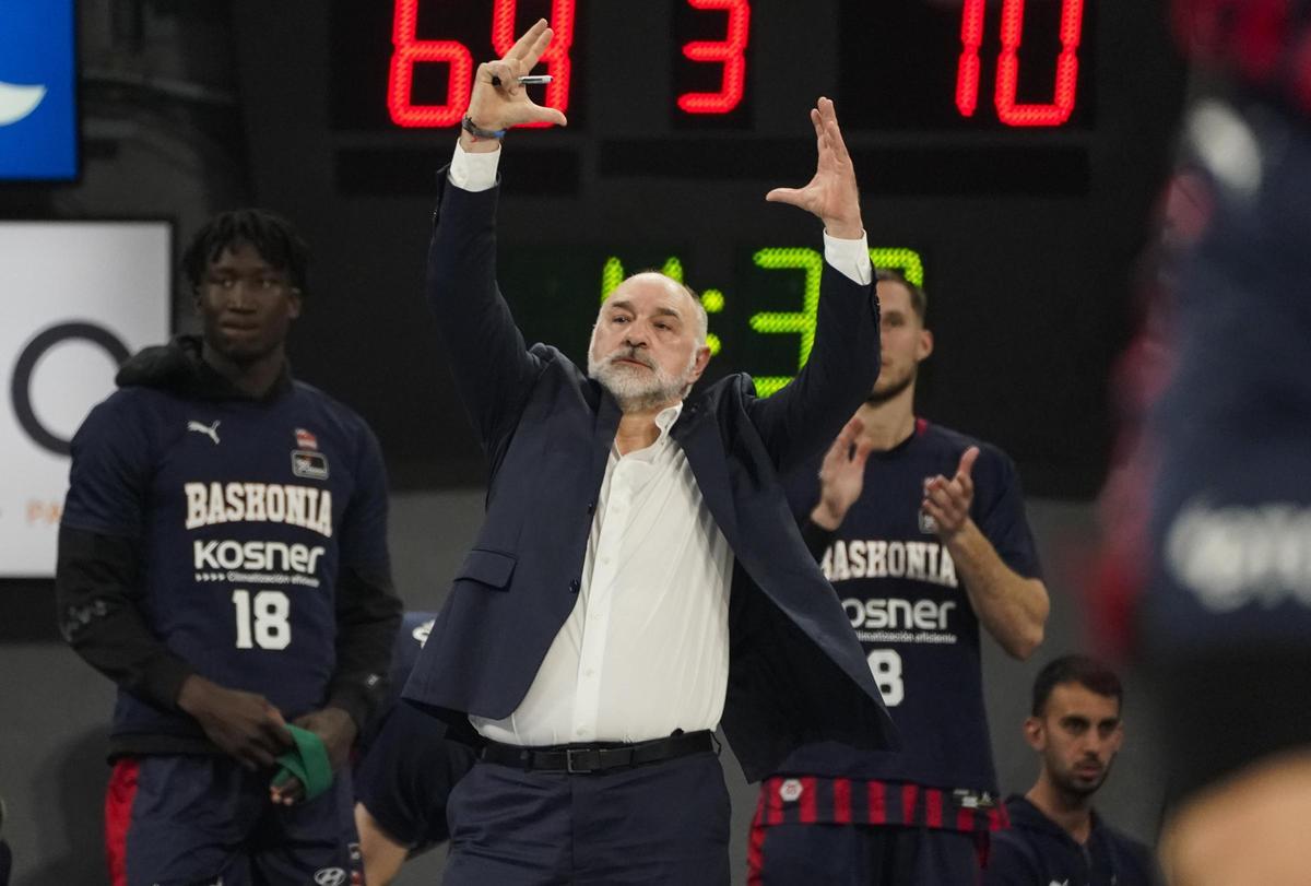 Pablo Laso solo ha durado una temporada en el Baskonia y aspira a dirigir la selección española