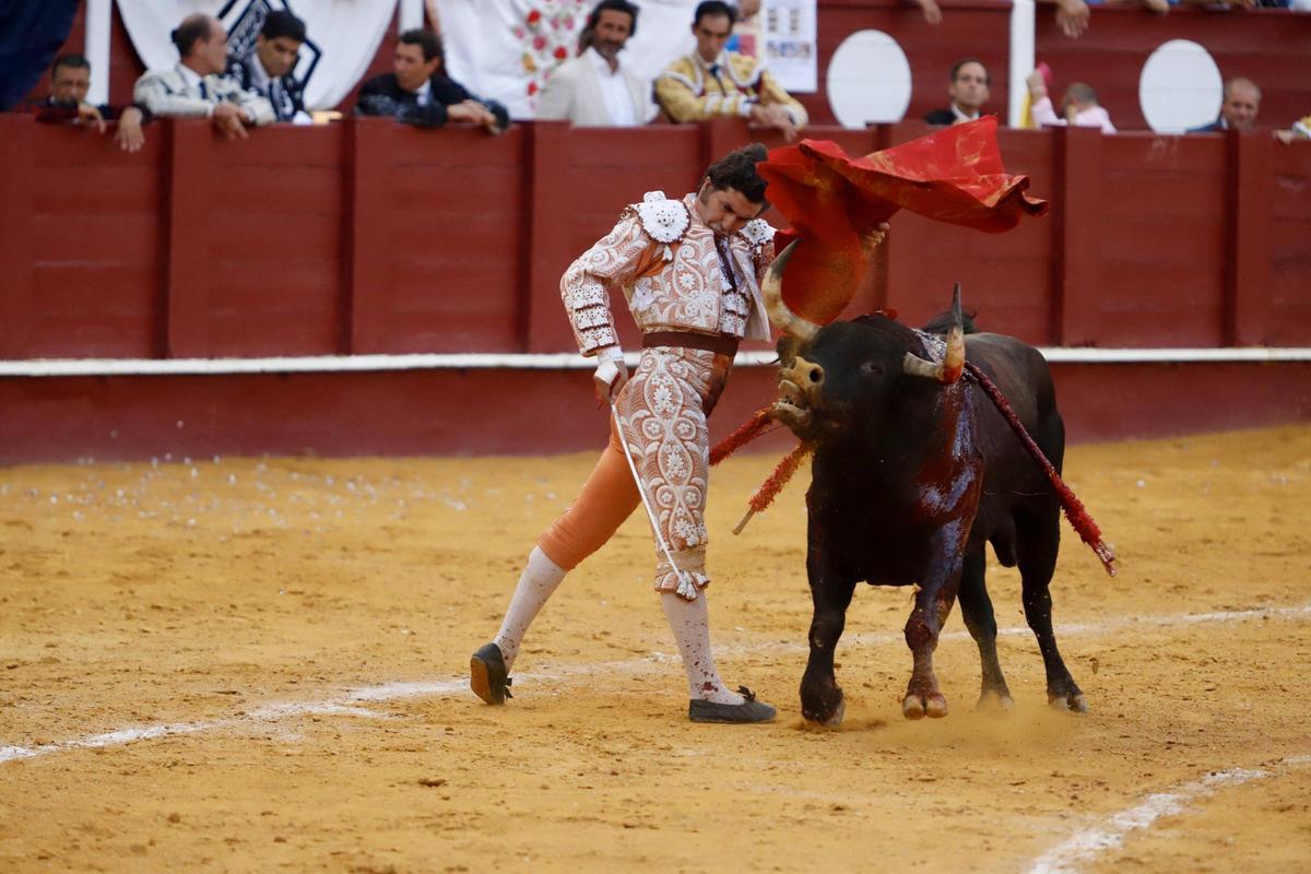 Un momento de la actuación de Morante de la Puebla en La Malagueta
