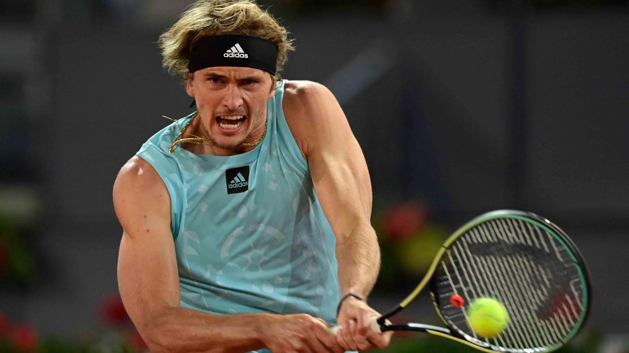 Zverev, durante el Mutua Madrid Open