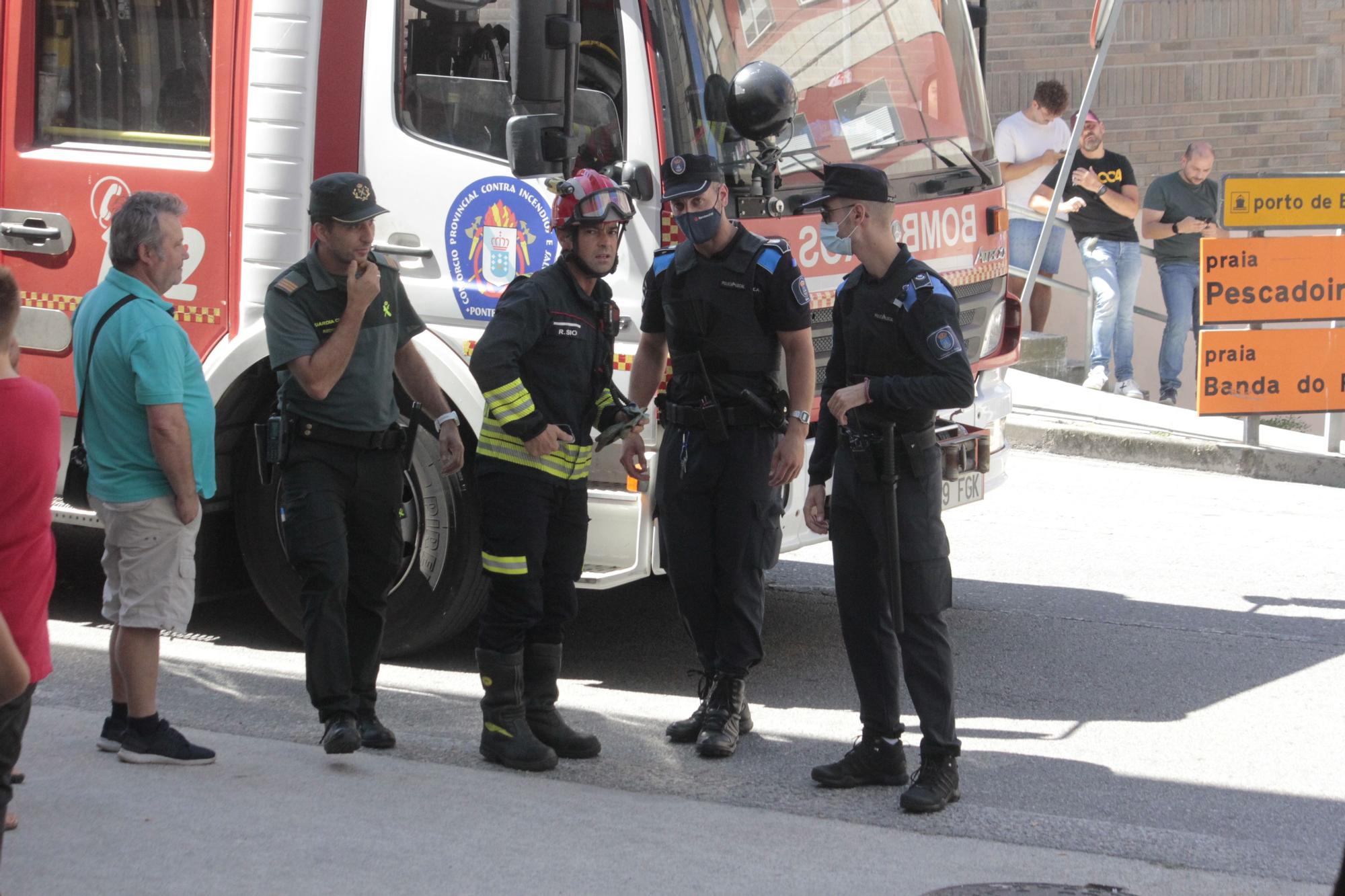 Concentración vecinal en Bueu contra la "inseguridad" ciudadana y un joven conflictivo