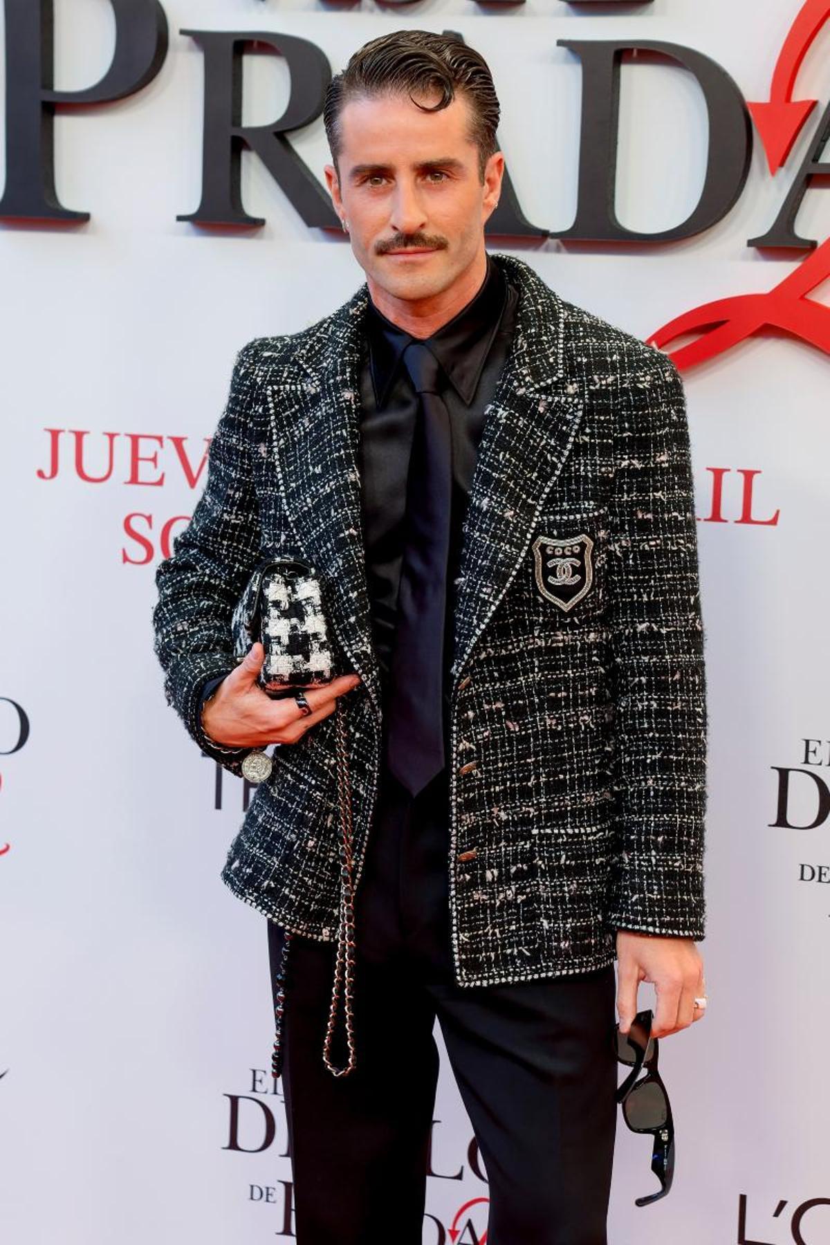 Pelayo Díaz en la premier de el diablo se viste de prada 2