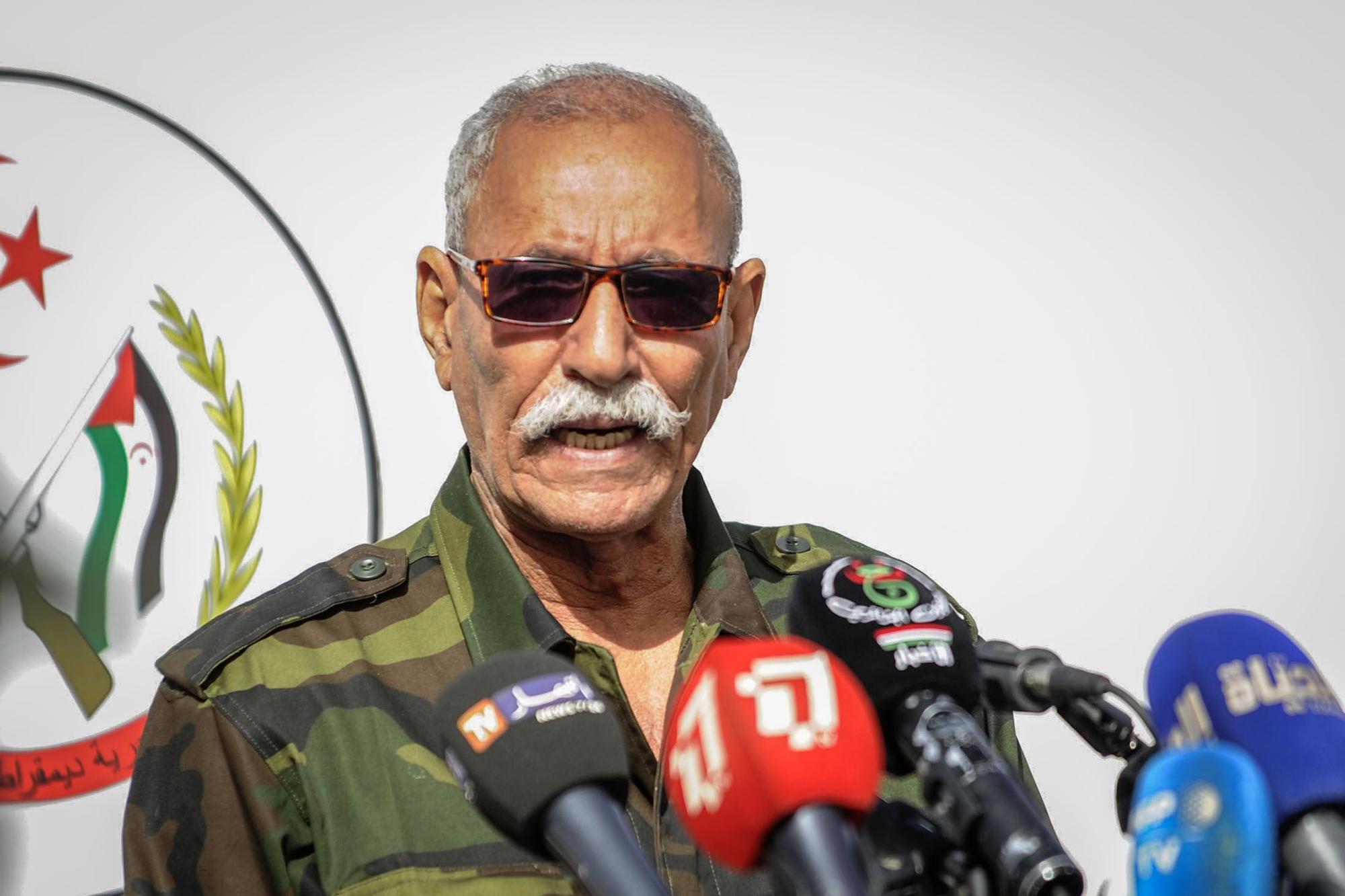 Archivo - Imagen de archivo del líder del Frente Polisario, Brahim Ghali.