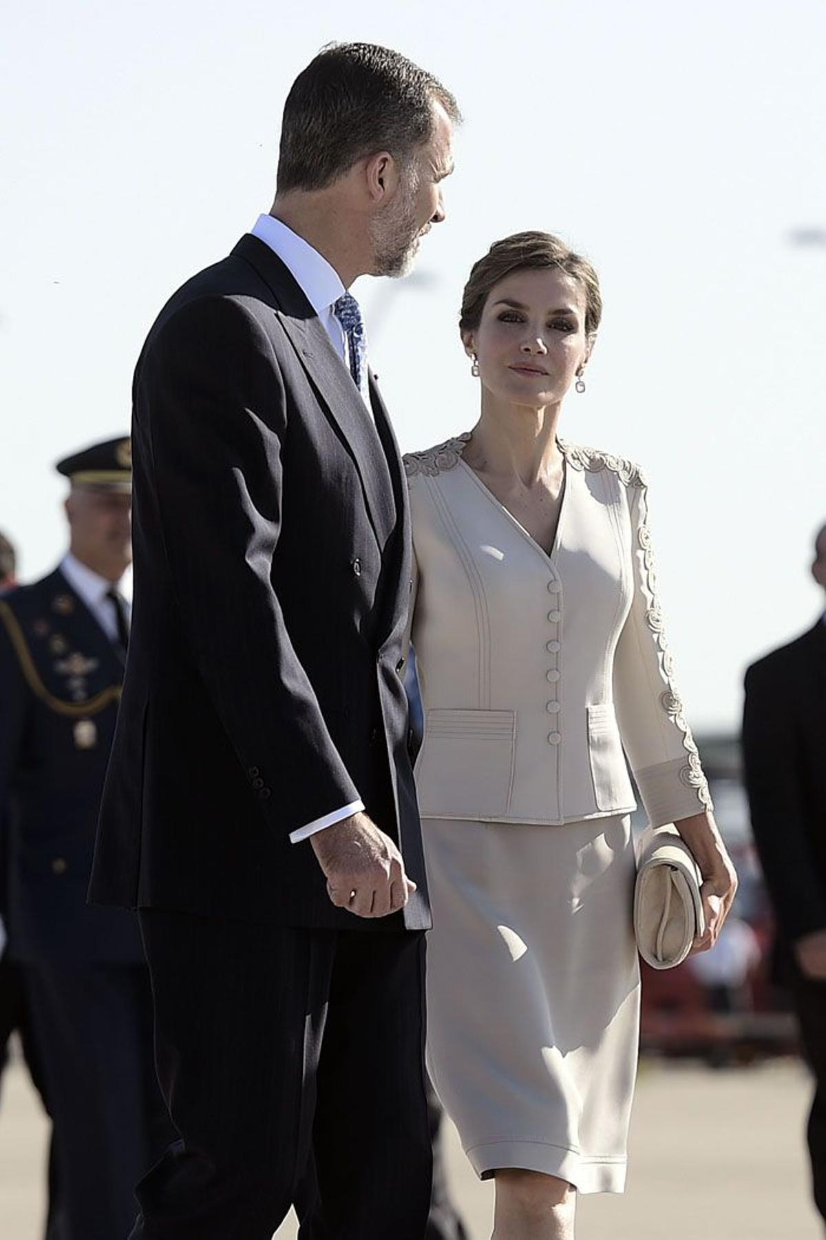 Letizia y don Felipe retoman el viaje a Francia