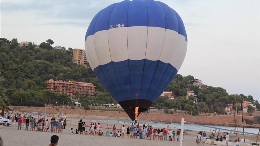 El Voramar a vista de globo, atracción estrella en el inicio de la Belle Époque