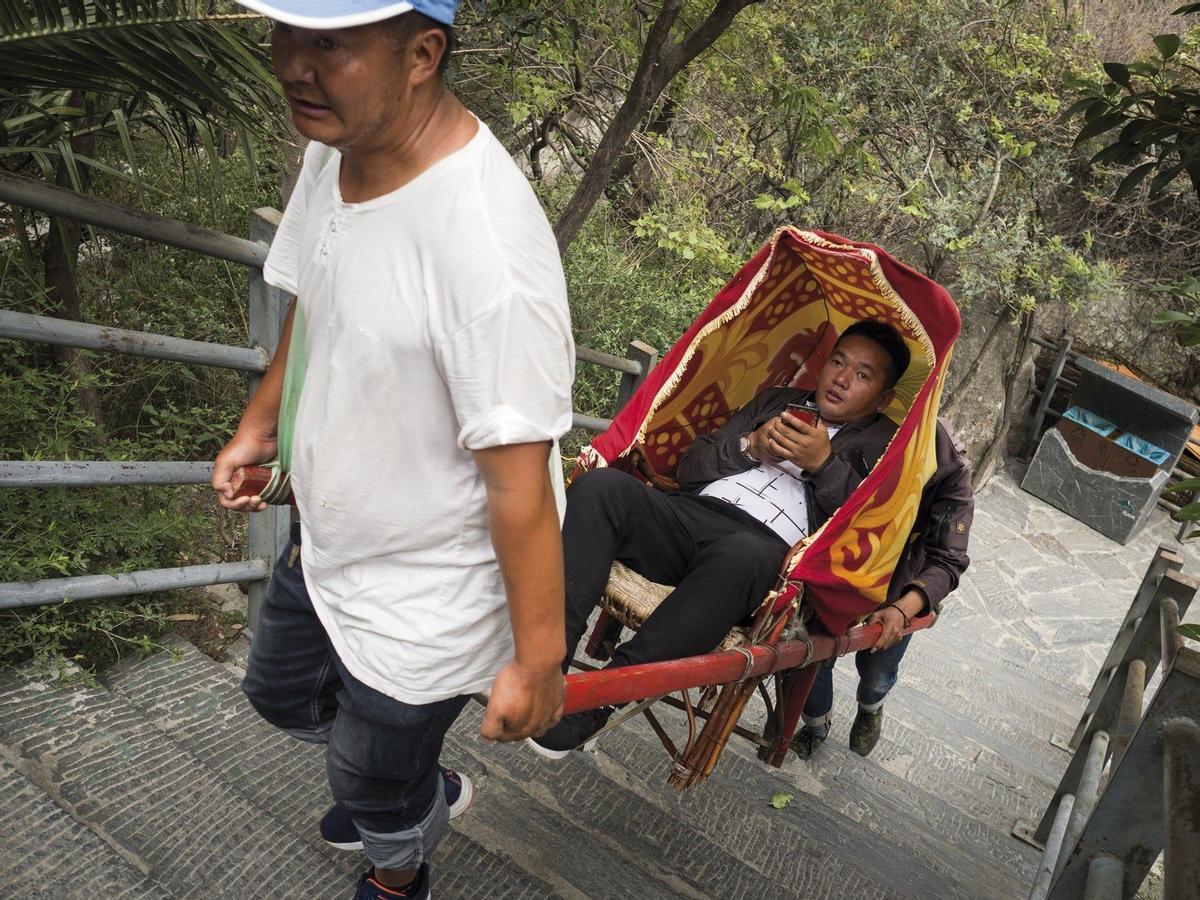 Palanquín en la Garganta del Salto del Tigre
