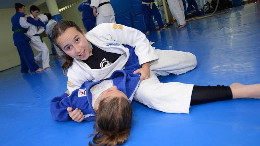 La judoka mierense Marta Fernández.