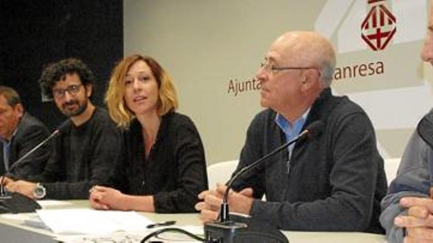 Fèlix Salido, Jordi Corrons, Àuria Caus, Antoni Bozzo i Josep Camprubí, ahir d&#039;esquerra a dreta