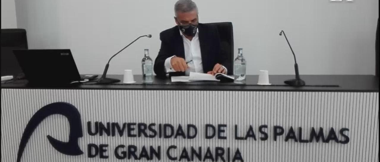 Lluis Serra presenta su candidatura a rector de la ULPGC