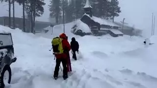 Equipos de rescate intentan rescatar a seis esquiadores atrapados por una avalancha en California