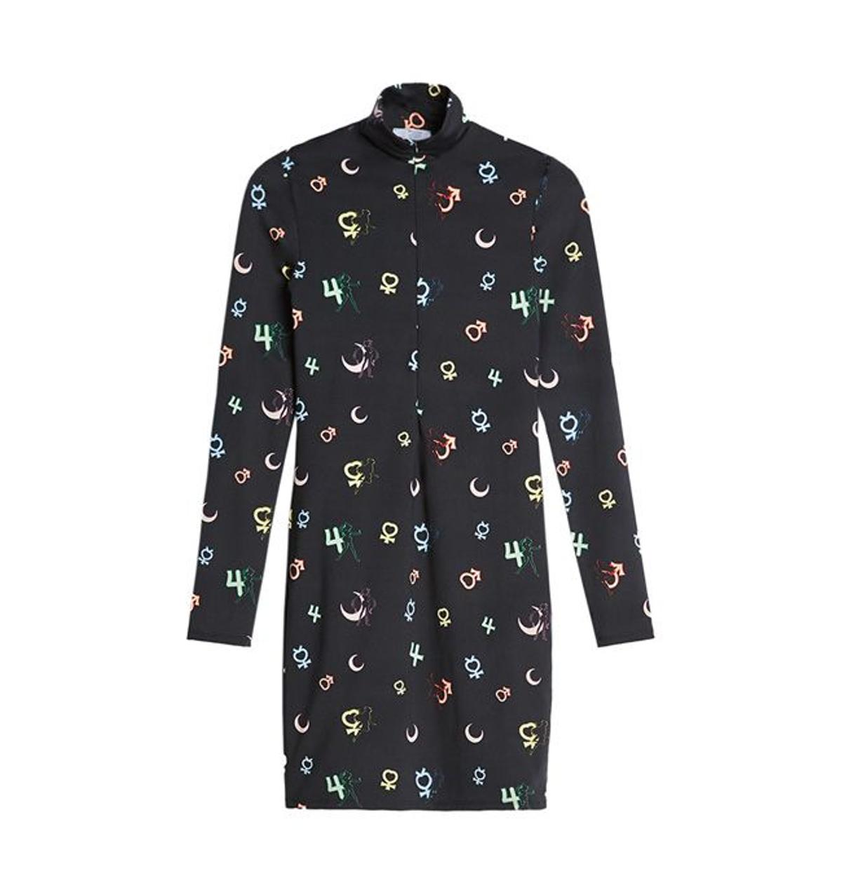 Minivestido de manga larga inspirado en 'Sailor Moon', de Bershka