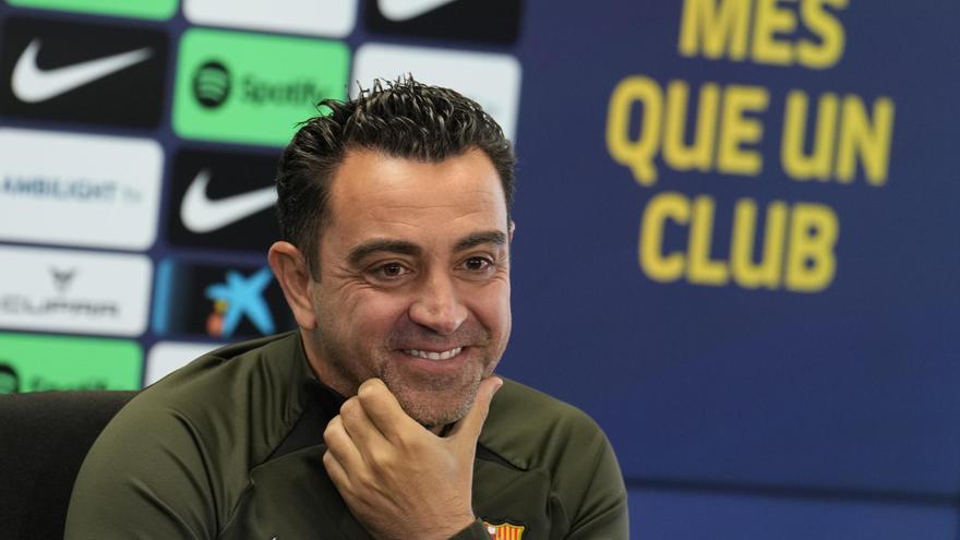 Xavi: "Tenemos el objetivo de conseguir el segundo puesto"