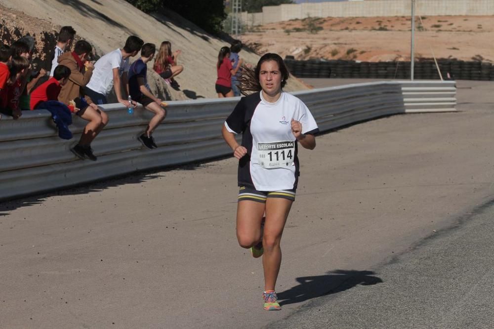 Cross Escolar Cartagena en el Circuito de Velocida