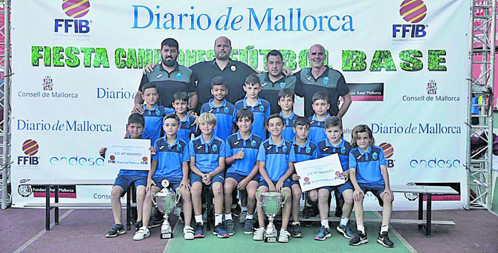 CAMPEÓN: Atlético Baleares. Benjamín Primer Año Liga C y Mallorca